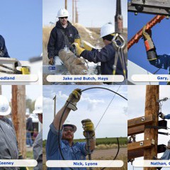 Some of Midwest Energy's finest, keeping the power on for more than 42,000 Kansas customers along 11,000 miles of line.